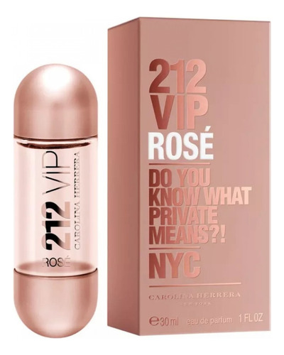 212 Vip Rosé Feminino Eau De Parfum 30ml 