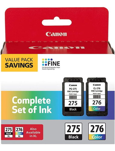 Tinta Para Impresora Inyección Canon Múltiple Pg-275 /cl-276