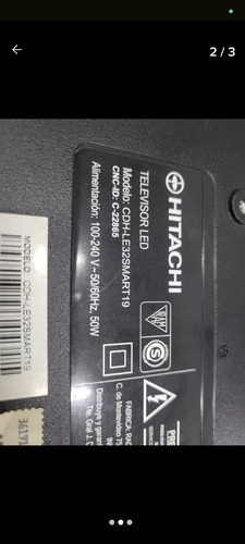 Monoplaca Hitachi Cdh-le32smart19(usado) (Usado)