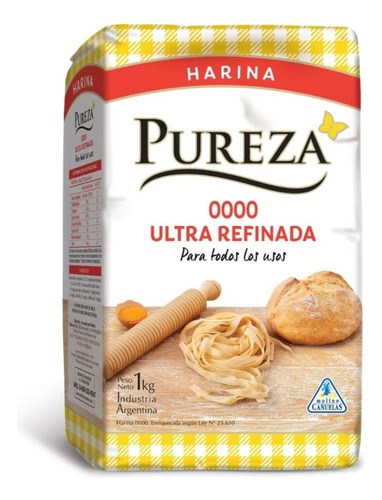 Harina Pureza 0000 Ultra Refinada 1kg X 10u Mis Alas