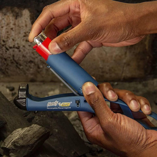 Acendedor Bic Handy Multiuso Fogão Recarregável Com Nf