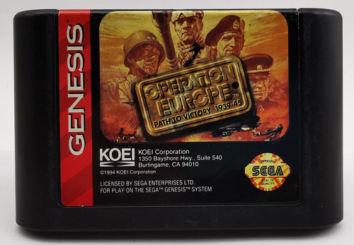 Operation Europe Path Victory 1939-45 Sega Genesis * Gallery (Usado)