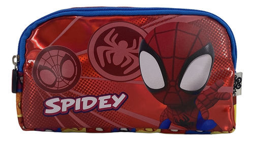 Lapicera Doble Cierre Gepack Spidey Con Cierres Seguros