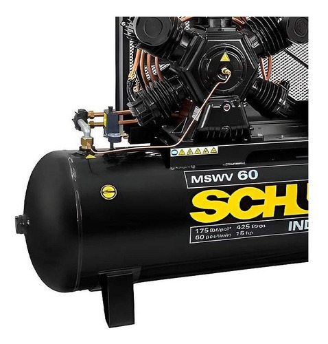 Compressor de ar elétrico Schulz Fort MSWV 60/425 425L 15hp 220V