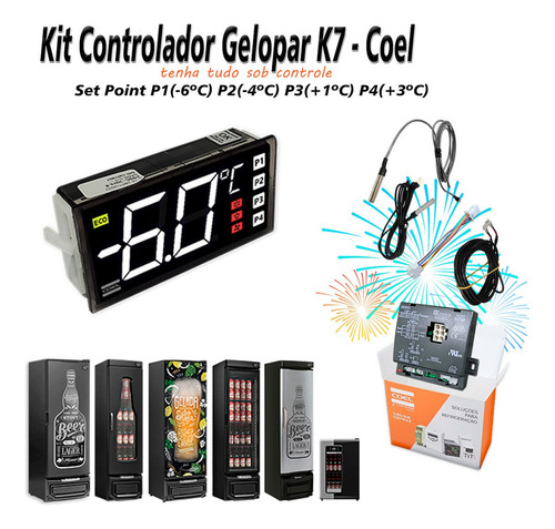 Controlador Temperatura Cervejeira Gelopar