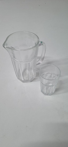Conjunto Jogo Jarra E Copos Para Refresco Água 7 Peças Vidro