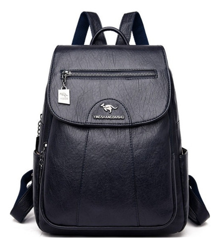 Mochila Impermeable De Piel Suave Para Mujer.