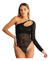 Comprar Body Animal Print Negro Colaless Hasta T.105 5062 Trenda