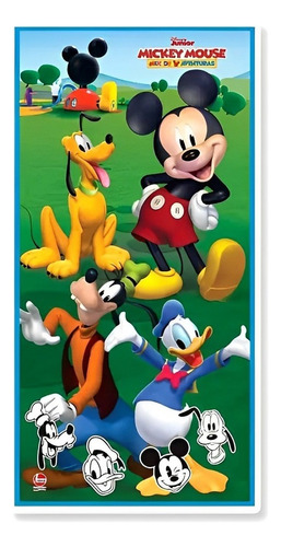 Tapete De Atividades Infantil Mickey Mouse 458 - Lider Cor Azul