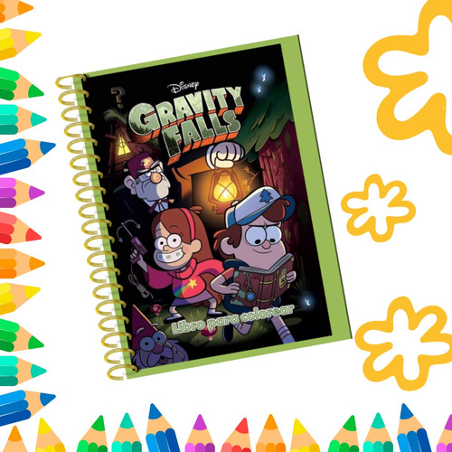 Libro Para Colorear Gravity Falls