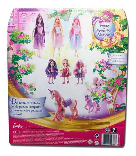 Barbie Unicornio Reino De Peinados Magicos 2015