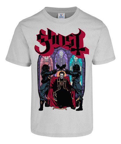 Playera Ghost The Papas Emeritus Vitrales Art Colores