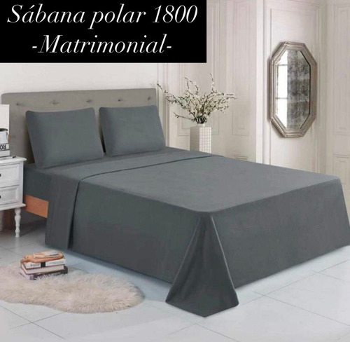 Juego De Sábanas Matrimonial Algodón 1800 Genérica