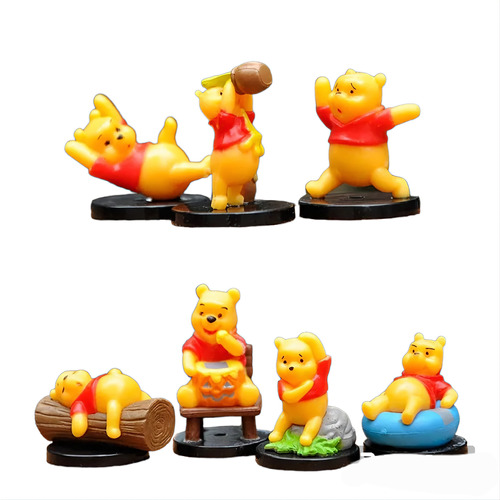 Set Disney Mini Figura Winnie The Pooh C/base Colección 