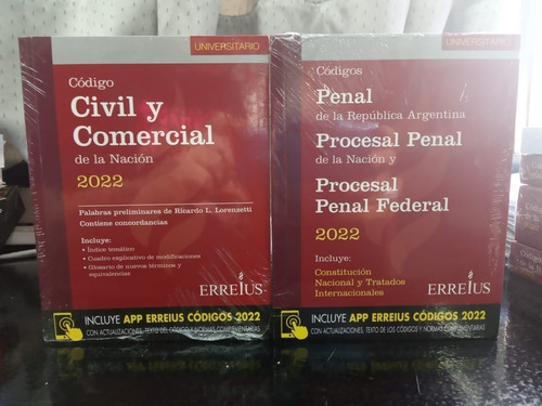 Libro Codigo Penal + Codigo Civil Y Comerical  Pocket