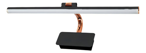 Arandela Mirror 12w Preto E Rose Embu Led