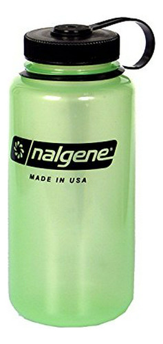 Nalgene 32-ounce Wide Mouth, Glows Green