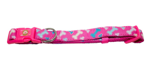 Collar Huesos Perro S Fucsia Mascan