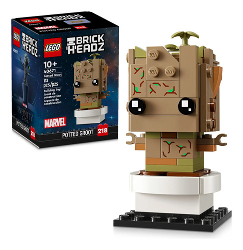 Lego Brick Headz Groot En Maceta 40671 - 113pz