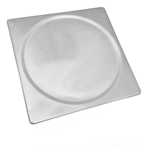 Tampa Cega 15x15 Inox Para Ralo De Quintais Banheiros Cozinh