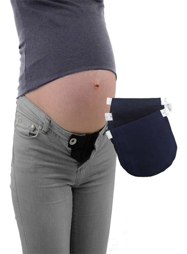 Imagen 1 de 6 de Kit 3 Extensores De Pantalón Bandas Para Embarazo Maternidad