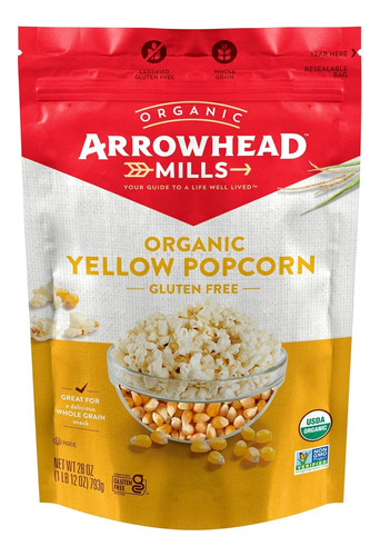 Arrowhead Mills Organic Yellow Popcorn 793 G