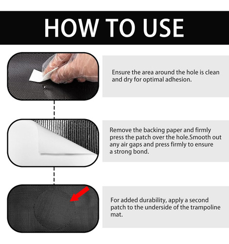 Kit De Reparación De Parches Autoadhesivos Para Cama Elástic