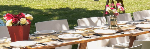 Imagen 9 de 10 de Alquiler Mesas Sillas Vajilla Mantel Living Deco Cafeteras