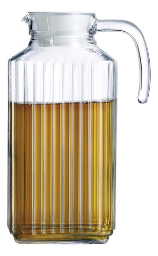 U Chef Jarra De Vidrio Para Agua Con Tapa De 1.7 Litros Color Transparente