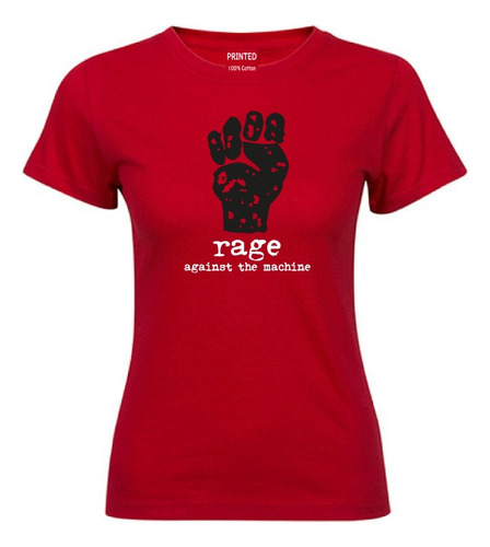 Polera Mujer Estampado Rage Against The Machine #2