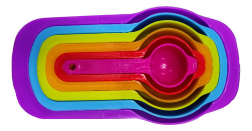 Juego De 2 Tazas Y Cucharas Medidoras Cocina Reposteria