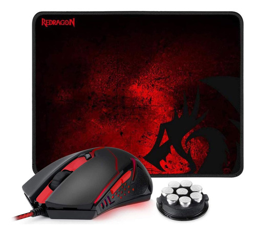 Mouse Gamer Redragon M601-ba Led Backlit Black