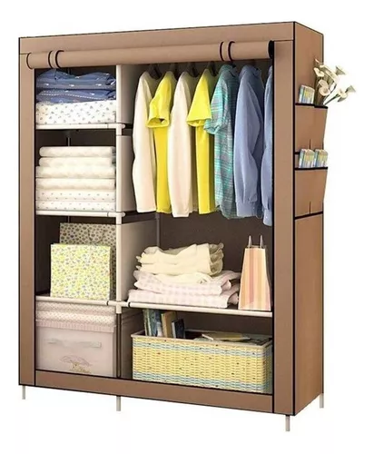 Closet Organizador Desarmable 4 Estantes Con Cremallera Rh87