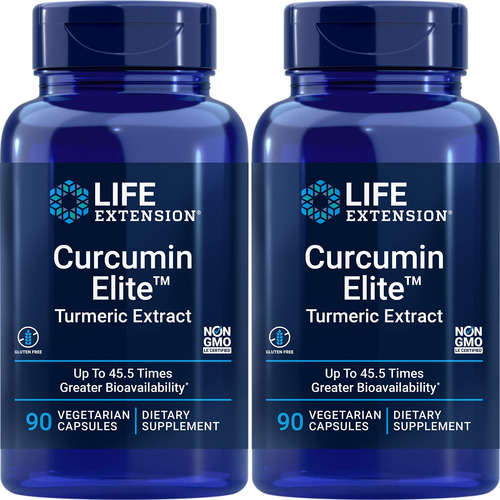 Life Extension Curcumin Elite 90 Caps Paquete Doble Cúrcuma