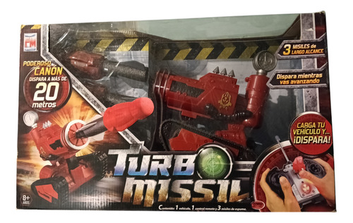 Radio Control Turbo Misil Fotorama Largo Alcance 20 Mtros