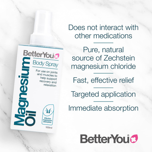 Spray Corporal De Aceite De Magnesio Betteryou Pure Chloride