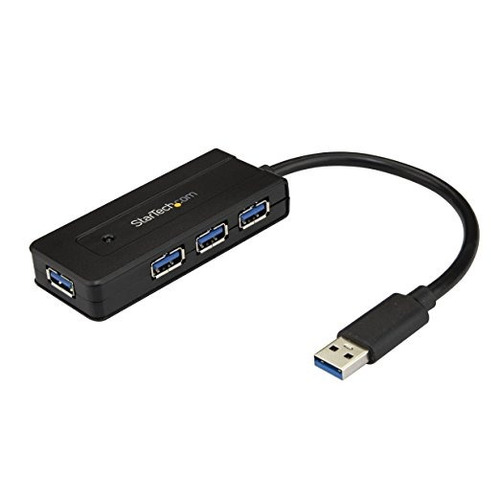 Startech.com 4 Puertos Usb 3.0 Hub - Compacto - Incluye Adap