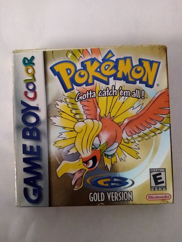 Pokemon Gold Version Game Boy Color Gameboy Gbc Dorada Caja