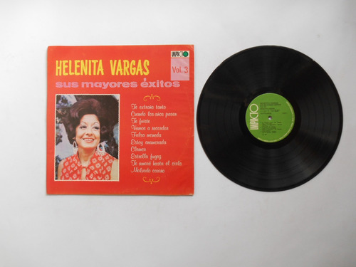 Lp Vinilo Helenita Vargas Sus Mayores Éxitos Vol 3 Col 1975