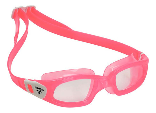 Óculos De Natação Phelps Tiburon Kid Rosa/branco Cor Rosa