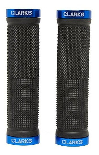 Manpla - Clarks Lock On Bike Grips Blue/black