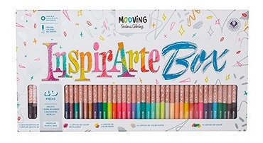 Set Lapices Mooving Inspirarte Box X 40 Piezas