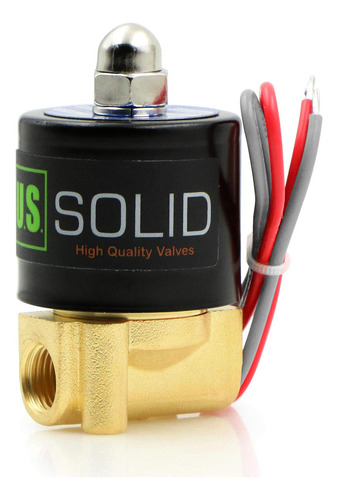 Valvula Solenoide Electrica De Azofar De 1/4 De Pulgada, 24v