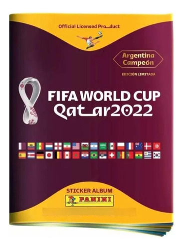 Álbum Mundial Qatar 2022 + 25 Figuritas Sin Repetir Panini 