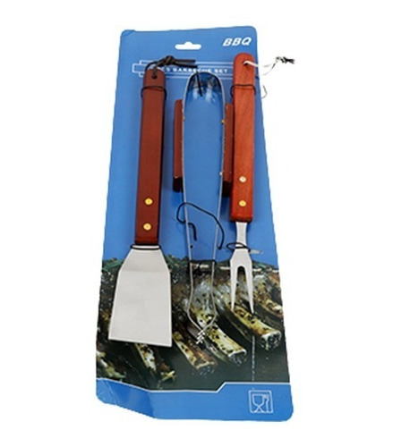 Set Utensillos Asador 3 Piezas