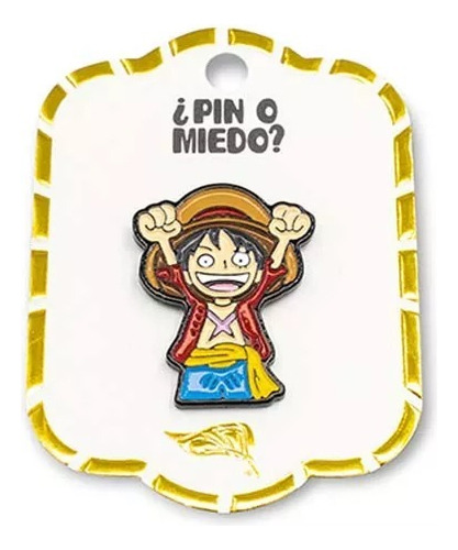 Pines Personaje Anime Luffy Serie One Piece Pin O Miedo 