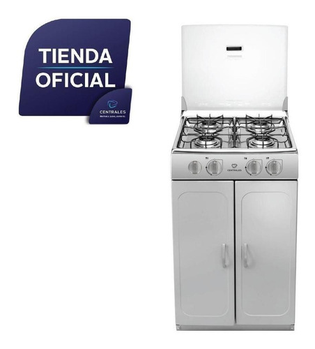 Imagen 4 de 5 de Estufa De Piso Con Gabinetes Centrales Gris Ccc20gtgxn-5