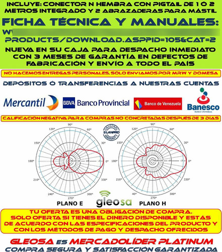 Imagen 5 de 8 de Antena Wifi Largo Alcance 2.4 Ghz Lanpro Lp Yagi2415 15 Dbi