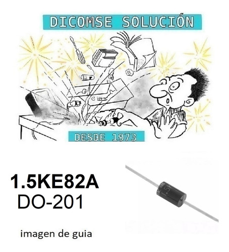 Diodo Supresor 1.5ke82a 1.5ke 82a 1500w 82v Zener Do201