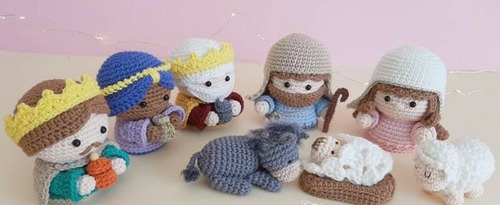 Nacimiento Artesanal Amigurumi Tejido A Crochet